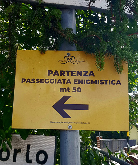 Appennino modenese percorsi insoliti cartello start